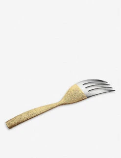 Alessi Dressed 24ct Gold-plated Stainless Steel Serving Fork