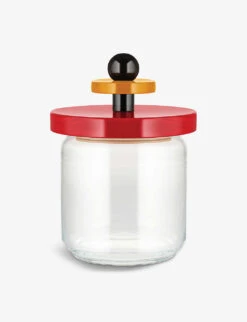 Alessi ES16 Beechwood And Glass Jar 17cm