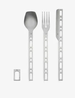 Alessi X Virgil Abloh Occasional Object Limited-edition Stainless-steel 3-piece Cutlery Set