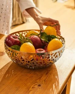 Alessi MSA04 Cactus! Perforated Stainless Steel Fruit Holder 11 Alessi MSA04 Cactus! Perforated Stainless Steel Fruit Holder -Selfridges Retail Store alessi cactus perforated fruit holder MSA04 21 STEEL 4