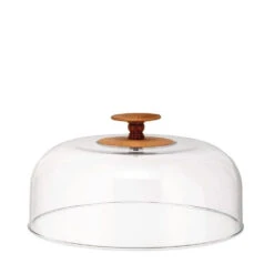 Alessi MW24 Dressed In Wood Doomed Cover Lid Transparent