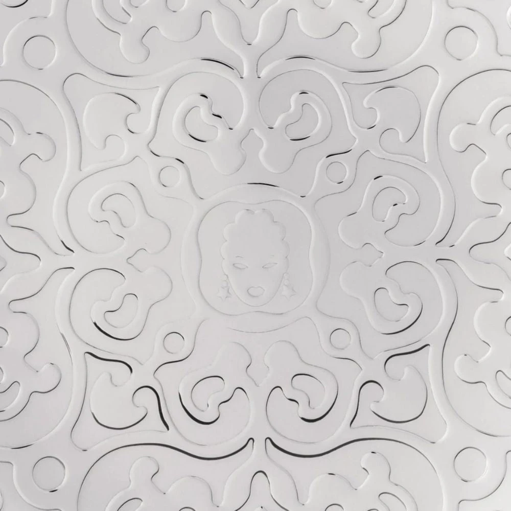 Alessi MW07 Dressed Round Tray In Steel 35 Cm. - 13.78 In. 4 Alessi MW07 Dressed Round Tray In Steel 35 Cm. - 13.78 In. - Image 2