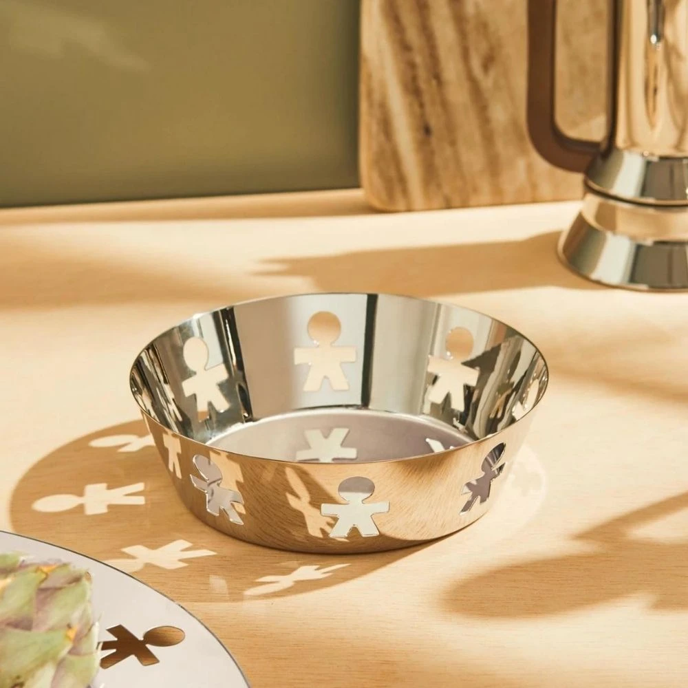 Alessi Girotondo Round Basket In Stainless Steel 4 Alessi Girotondo Round Basket In Stainless Steel - Image 2