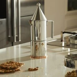 Alessi 90002 La Conica Coffee Maker In Steel 17 Alessi 90002 La Conica Coffee Maker In Steel -Selfridges Retail Store alessi la conica caffettiera 6 tazze 4