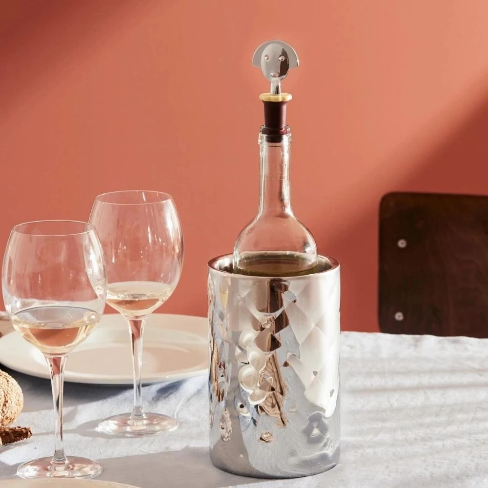 Alessi MSA11 Mateglacé Thermal Insulating Bottle Holder In Steel 4 Alessi MSA11 Mateglacé Thermal Insulating Bottle Holder In Steel - Image 2