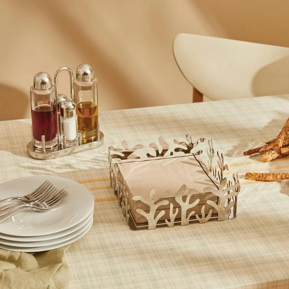 Alessi ESI18 Mediterraneo Paper Napkins Holder In Steel 3 Alessi ESI18 Mediterraneo Paper Napkins Holder In Steel - Image 2