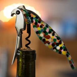 Alessi AAM32 Parrot Sommelier Corkscrew -Selfridges Retail Store alessi parrot cavatappi proust 2