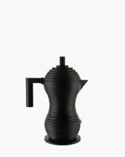 Alessi MDL02 Pulcina Espresso Coffee Maker In Steel With Coloured Handle And Knob -Selfridges Retail Store alessi pulcina coffee maker MDL02 3 BB black 1