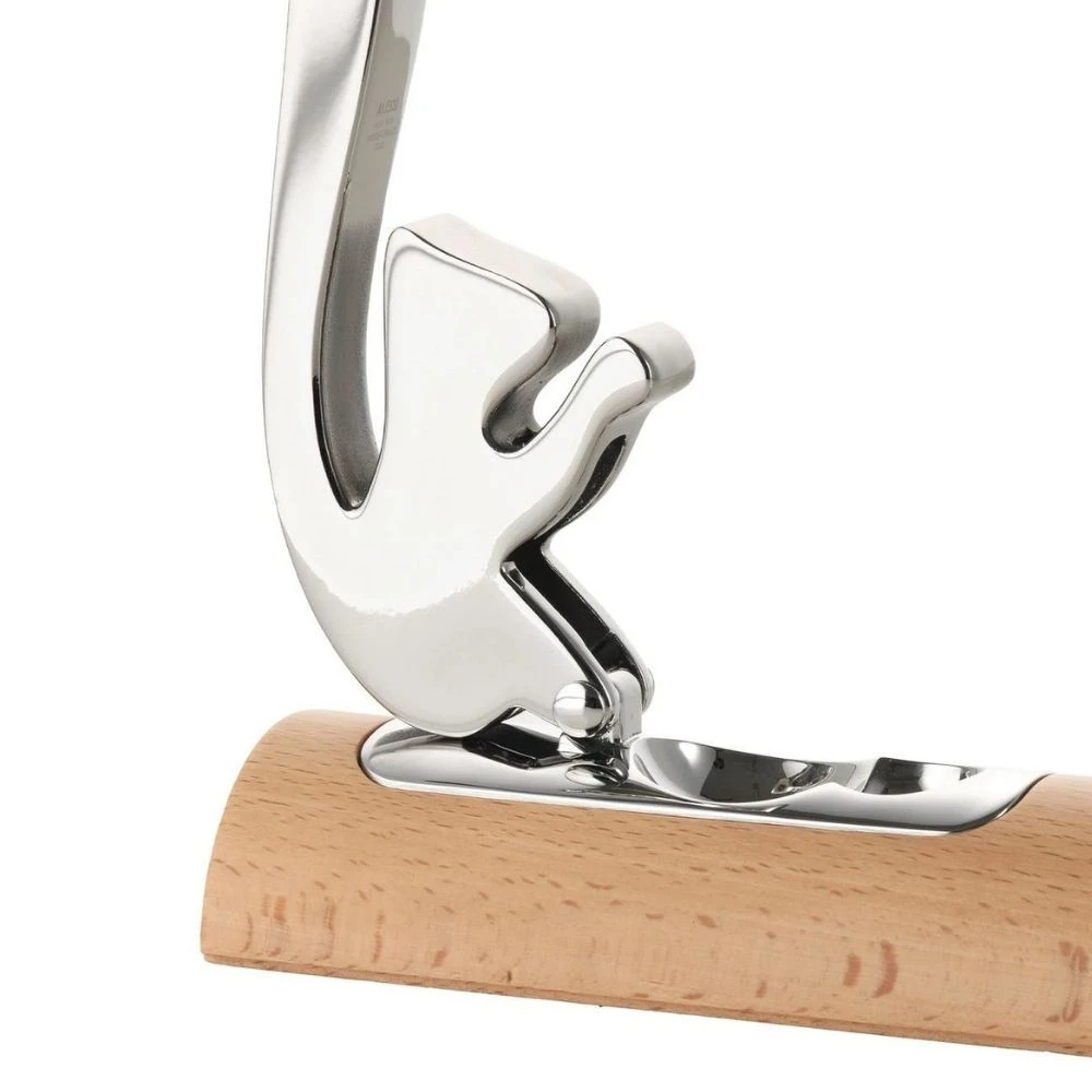 Alessi AB13 Scoiattolo Nutcracker In Steel With Wooden Base 4 Alessi AB13 Scoiattolo Nutcracker In Steel With Wooden Base - Image 2