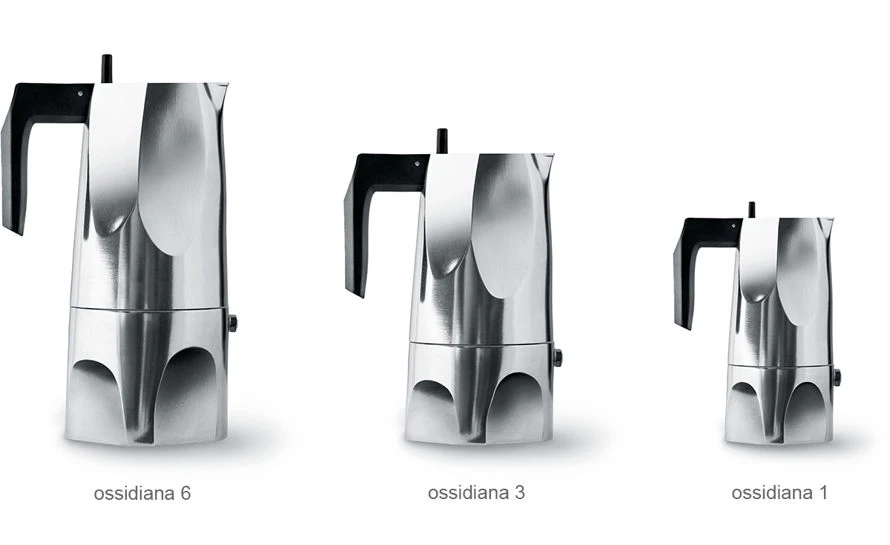 Alessi Ossidiana Stovetop Espresso Coffee Maker 4 Alessi Ossidiana Stovetop Espresso Coffee Maker - Image 2