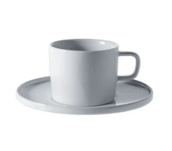 Alessi Platebowlcup Mocha Cup & Saucer Set Of 4